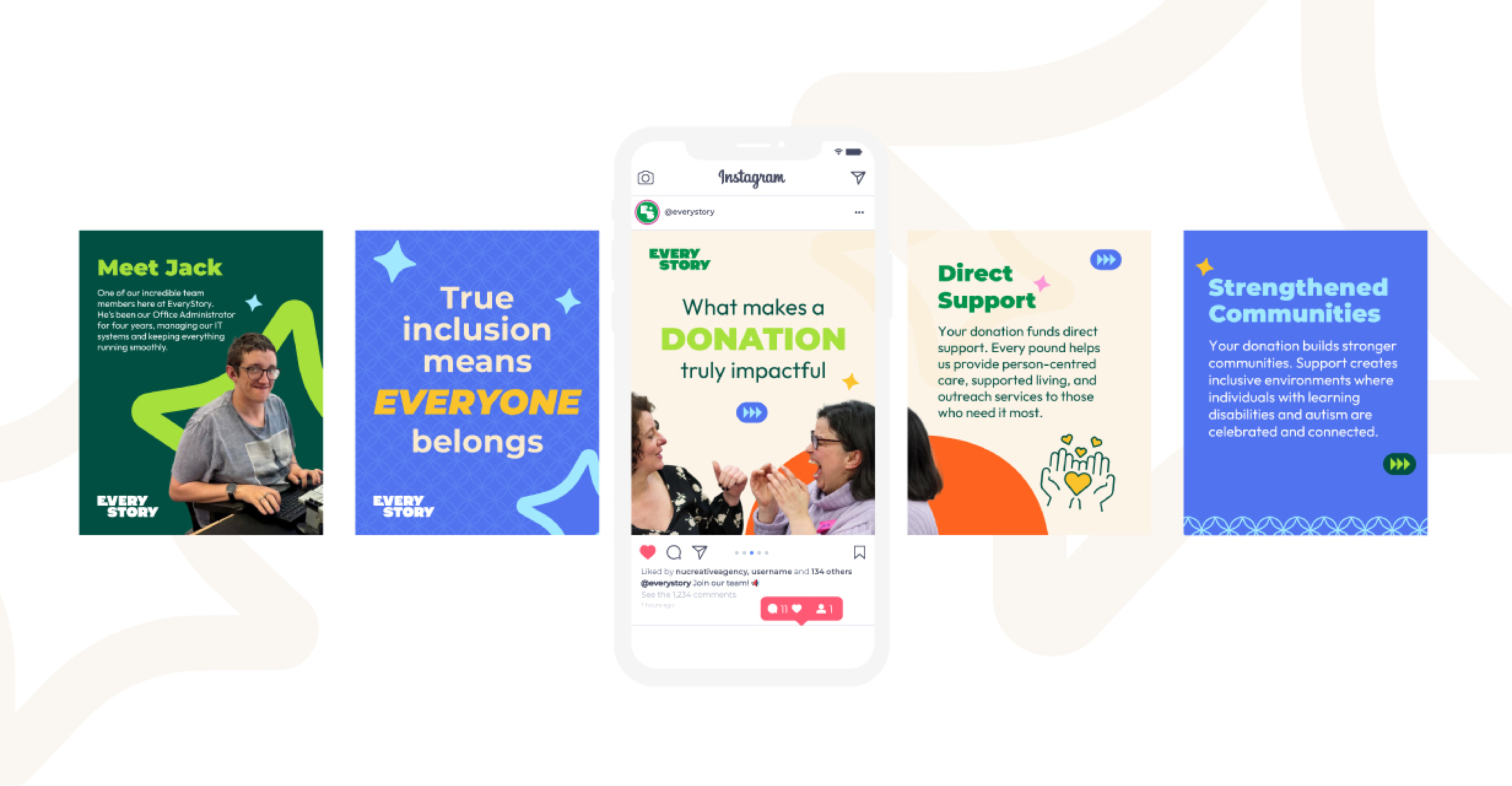 Every Story CASE STUDY Socials