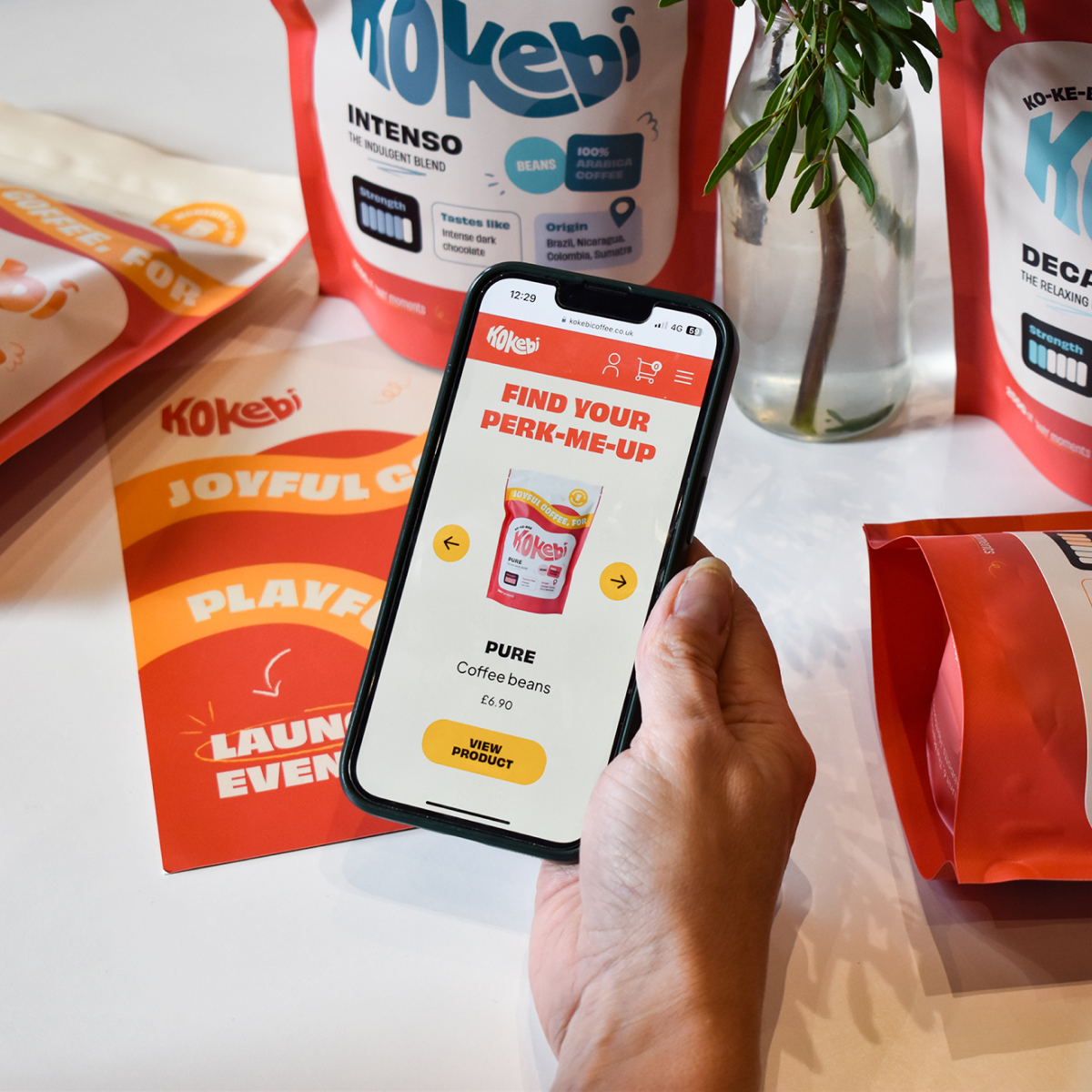 Kokebi website on mobile